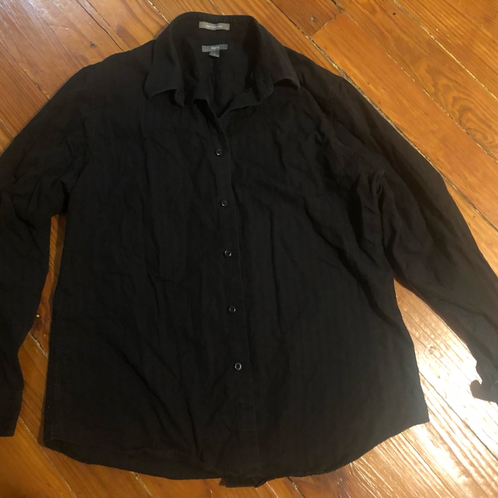 Black Long Sleeve Button-up